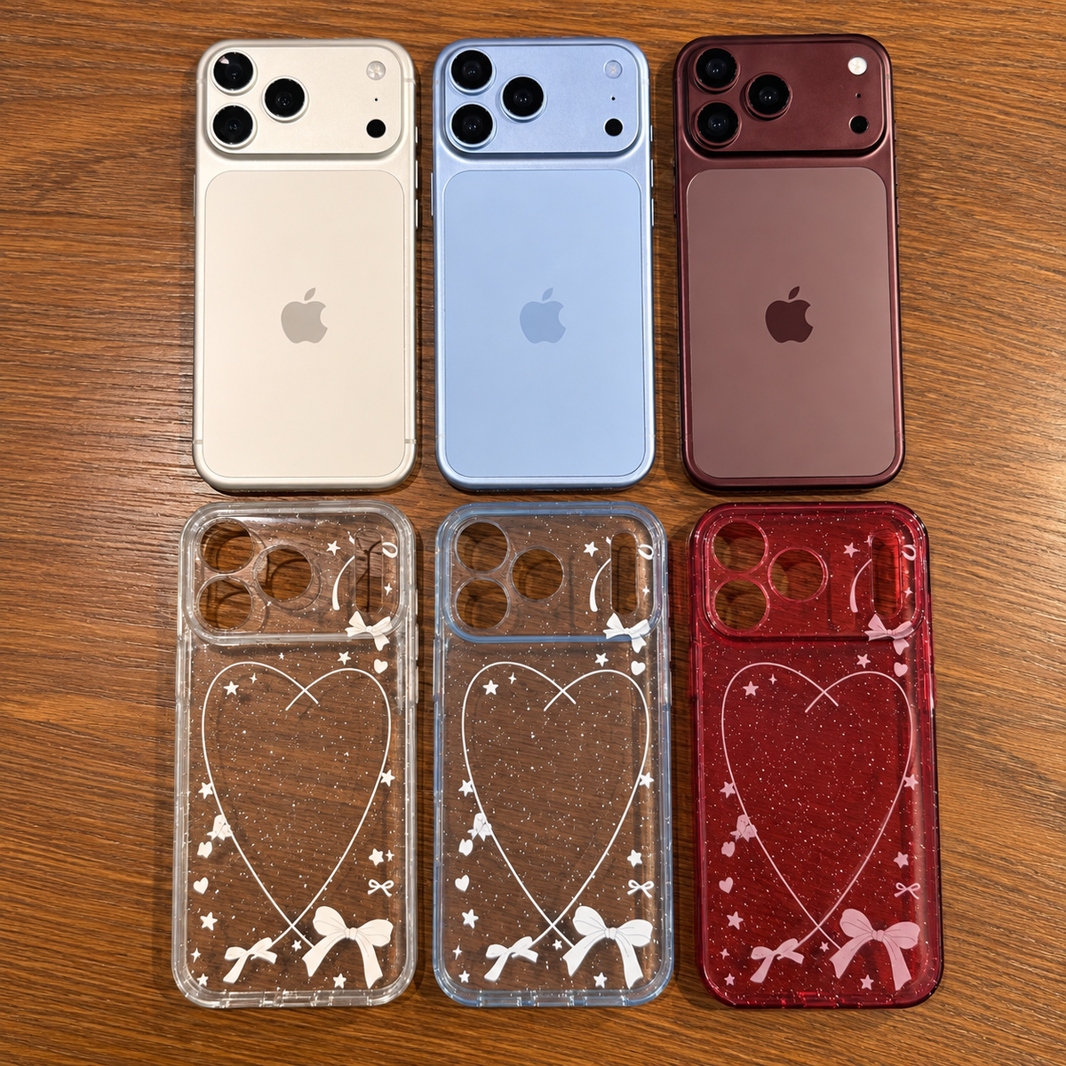 Heart Bow Sparkle Transparent IPhone Case