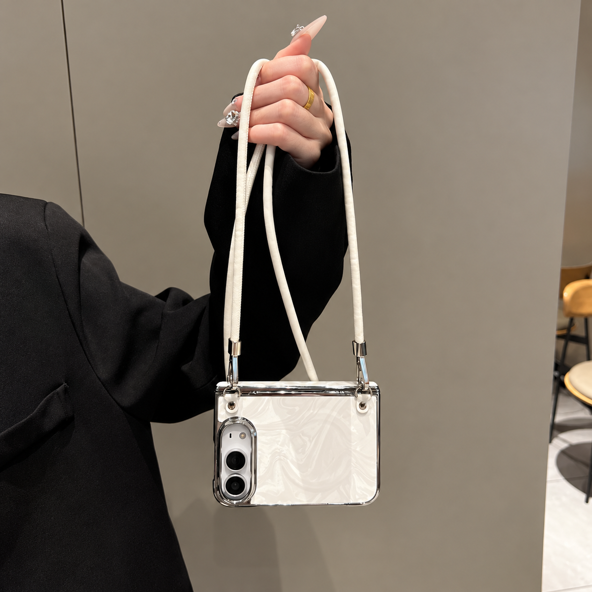 Pearl Lamb Crossbody Phone Case