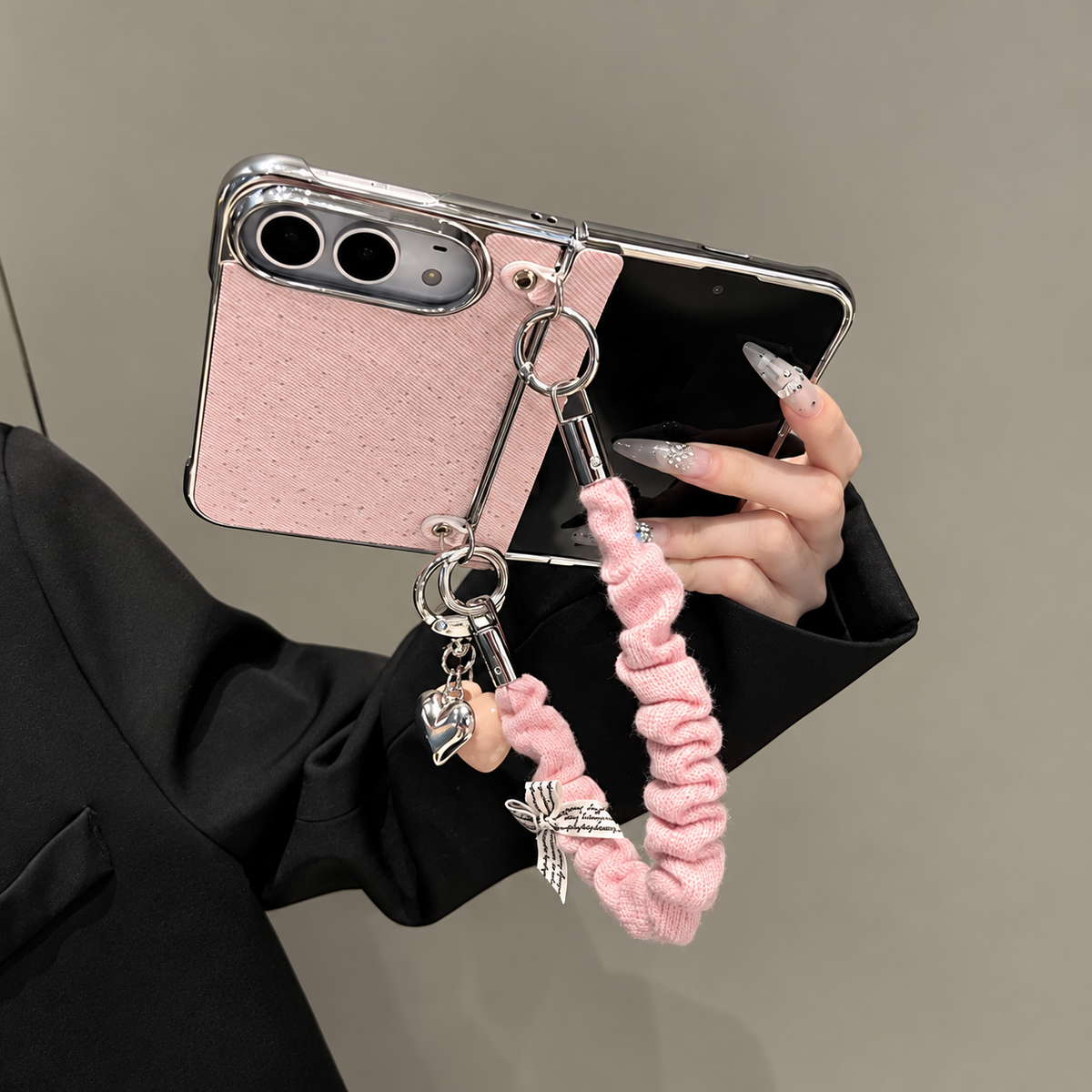 Blush Bow Crossbody iPhone Case