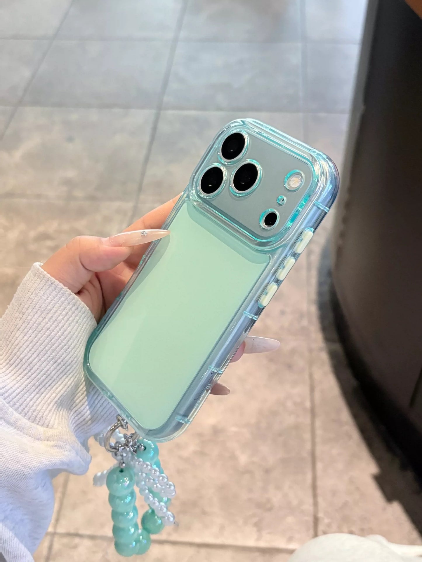 Cute Girly & Korean Style Case + Bead Strap
