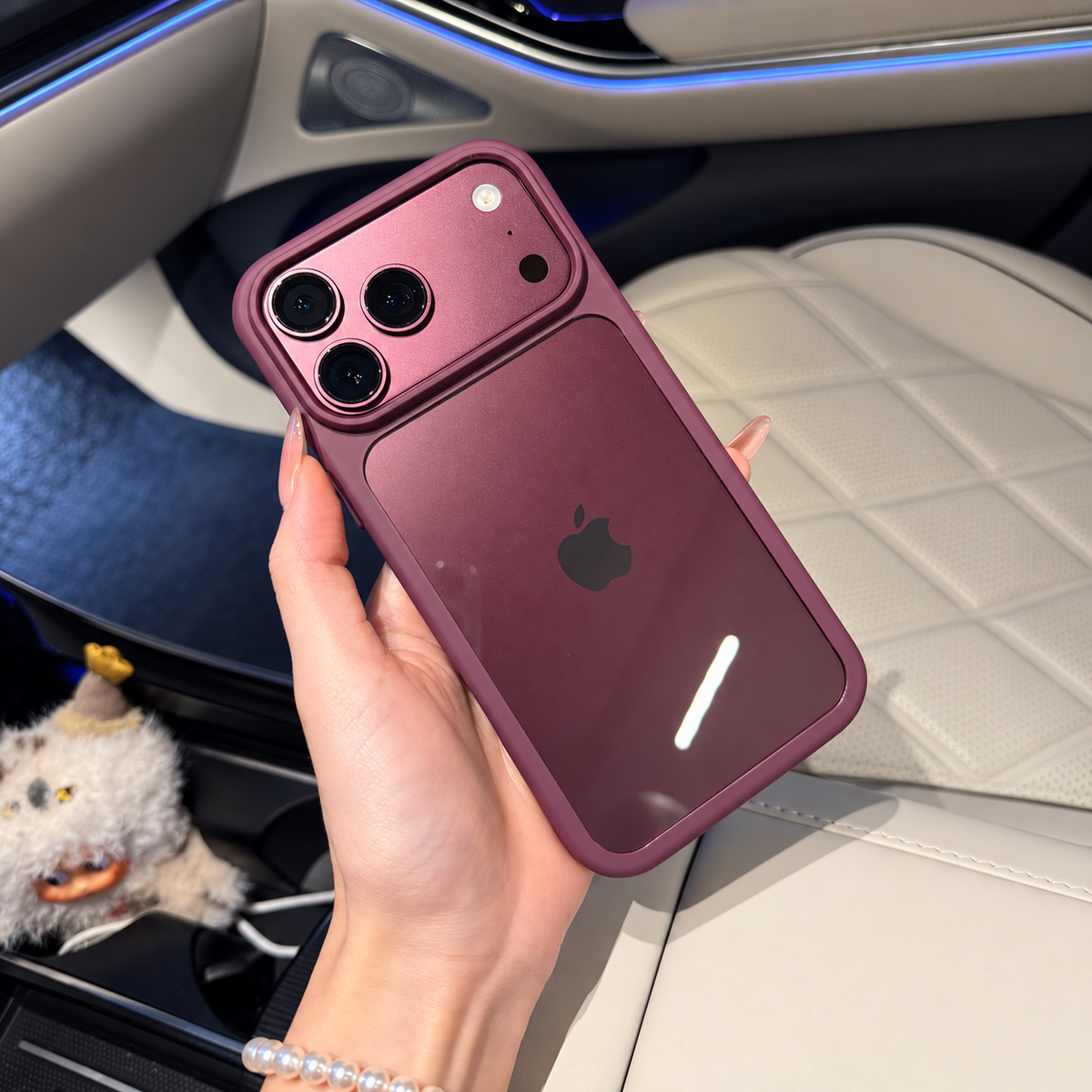 Bordeaux Clear iPhone Case