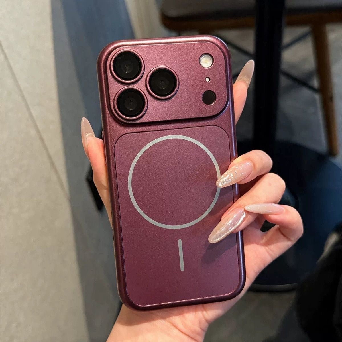 Magnetic Matte Full-Coverage iPhone Case