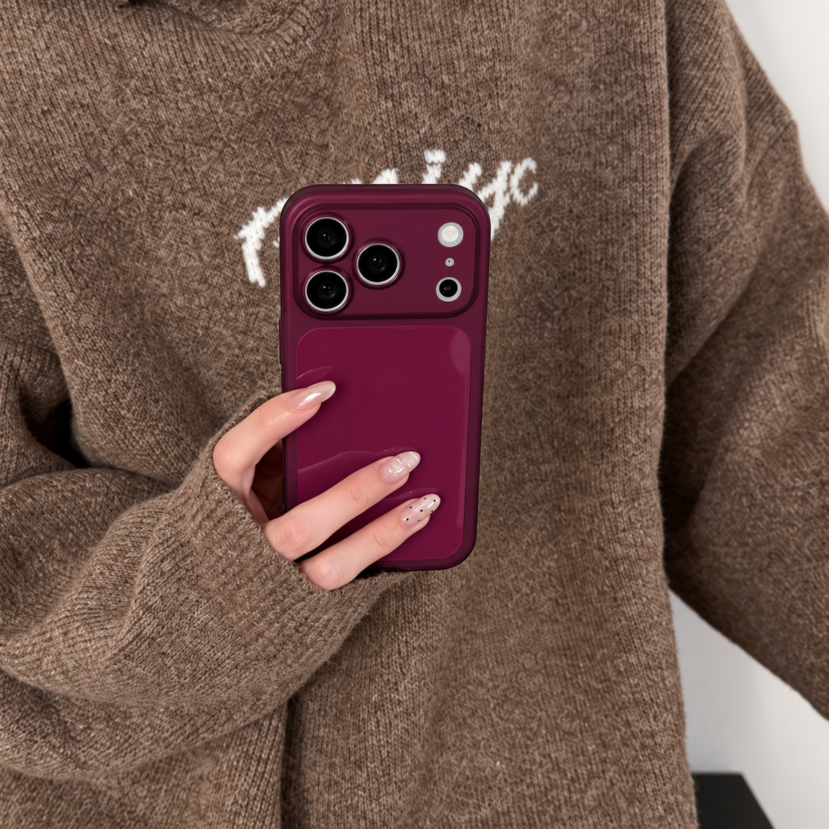Deep Cherry Red iPhone Case