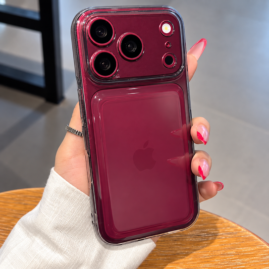 Burgundy Clear iPhone Case
