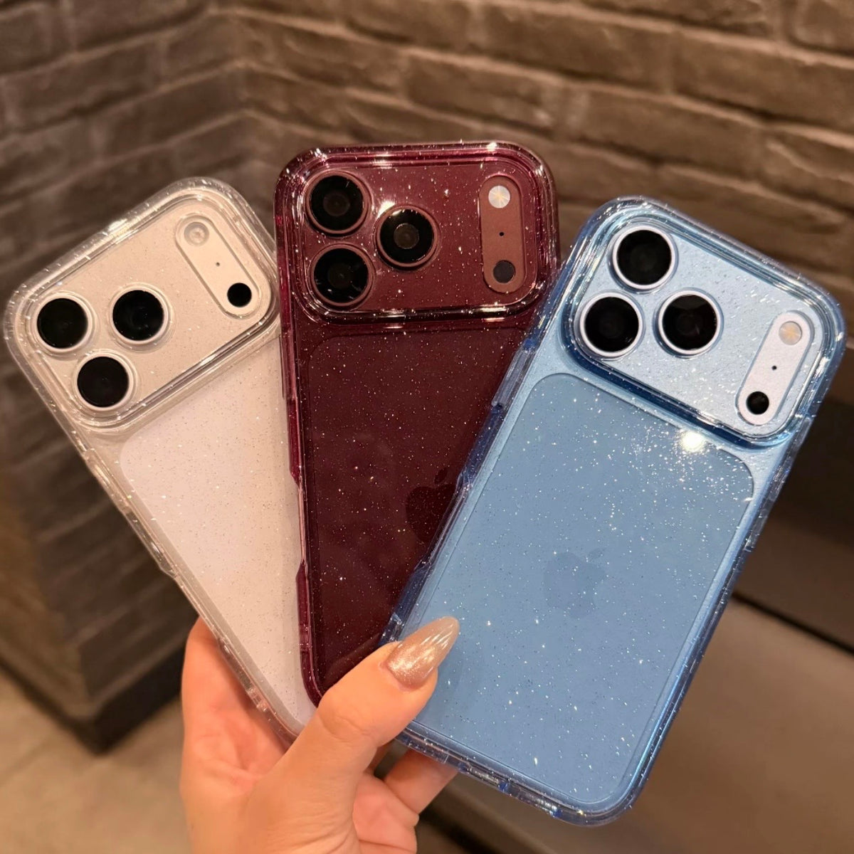 Glitter Clear iPhone Case
