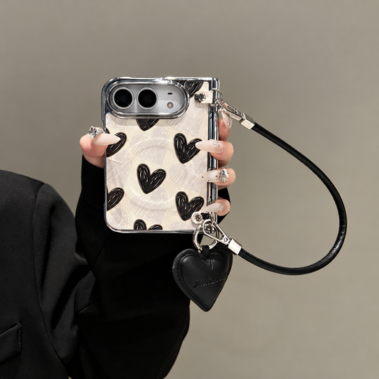 Heart Charm Crossbody iPhone Case