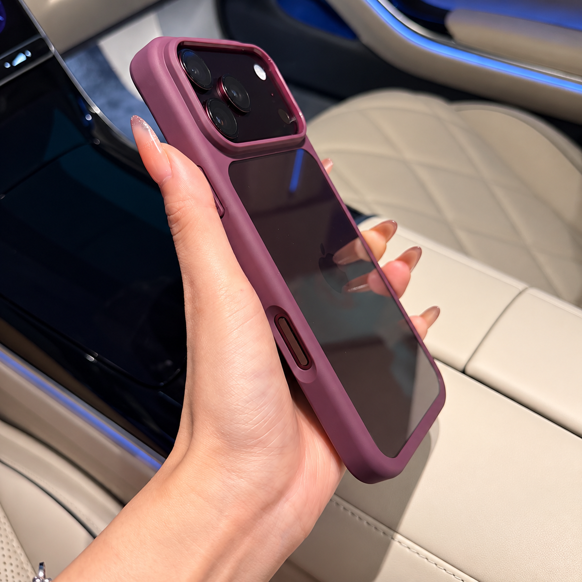Bordeaux Clear iPhone Case