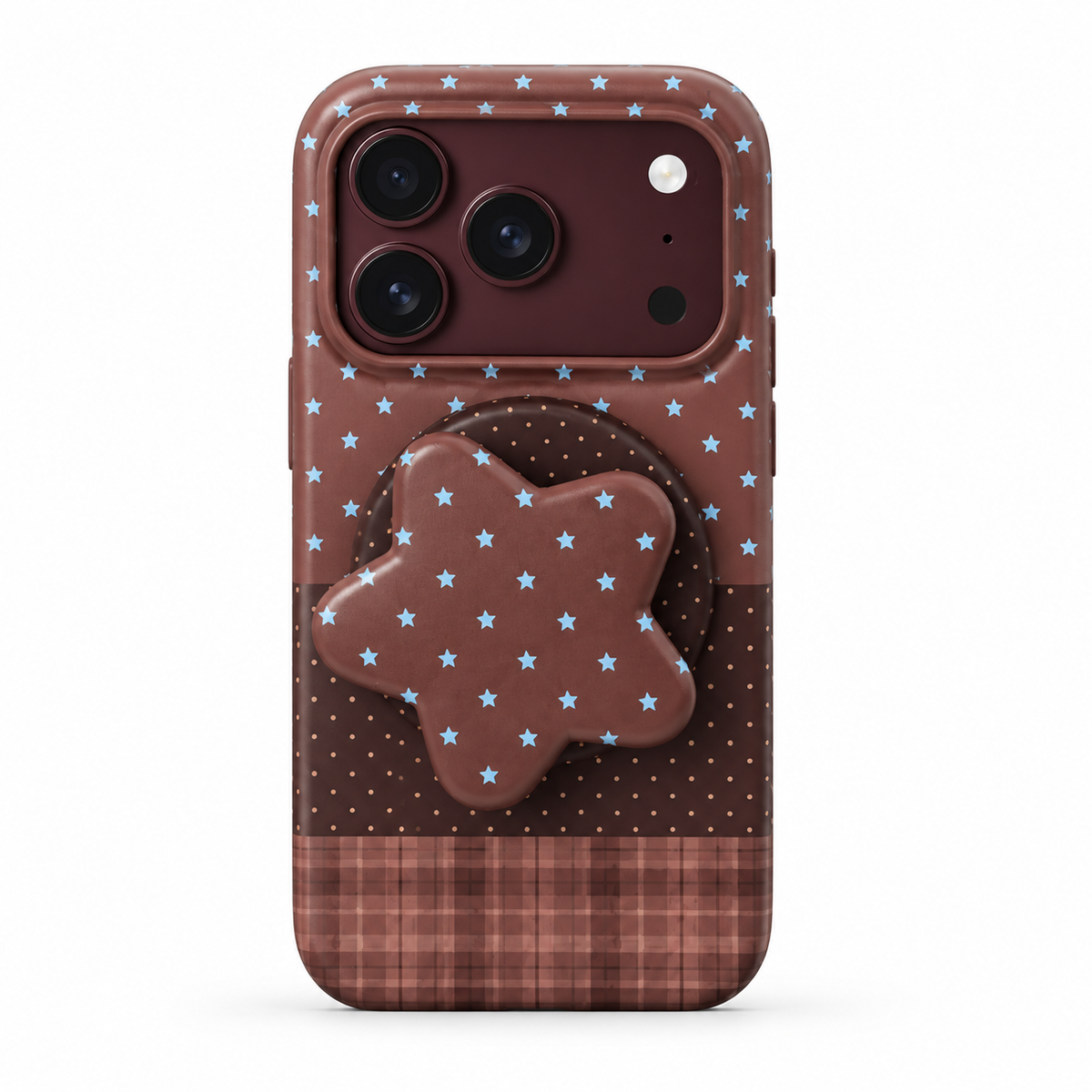 Brown Star iPhone Case