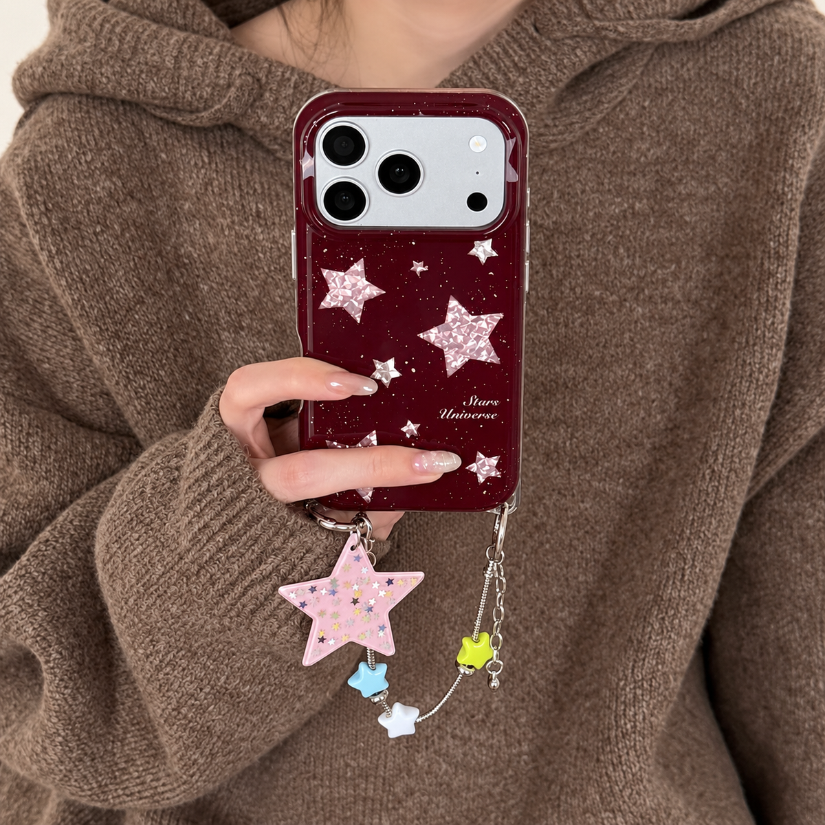 Cherry Star Charm iPhone Case