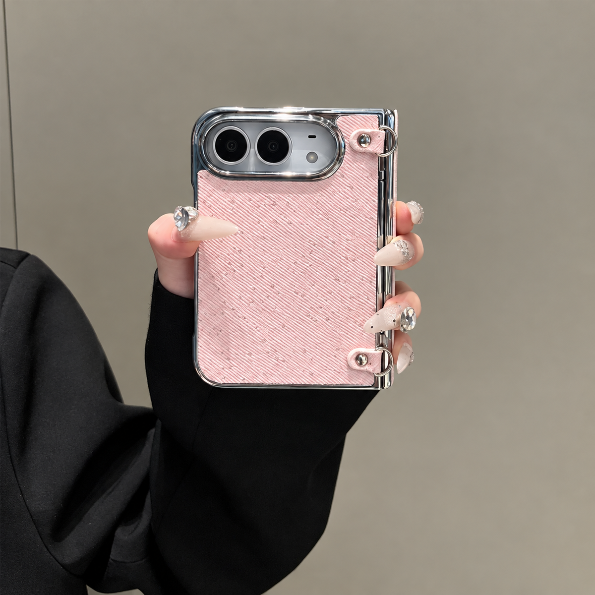 Blush Bow Crossbody iPhone Case