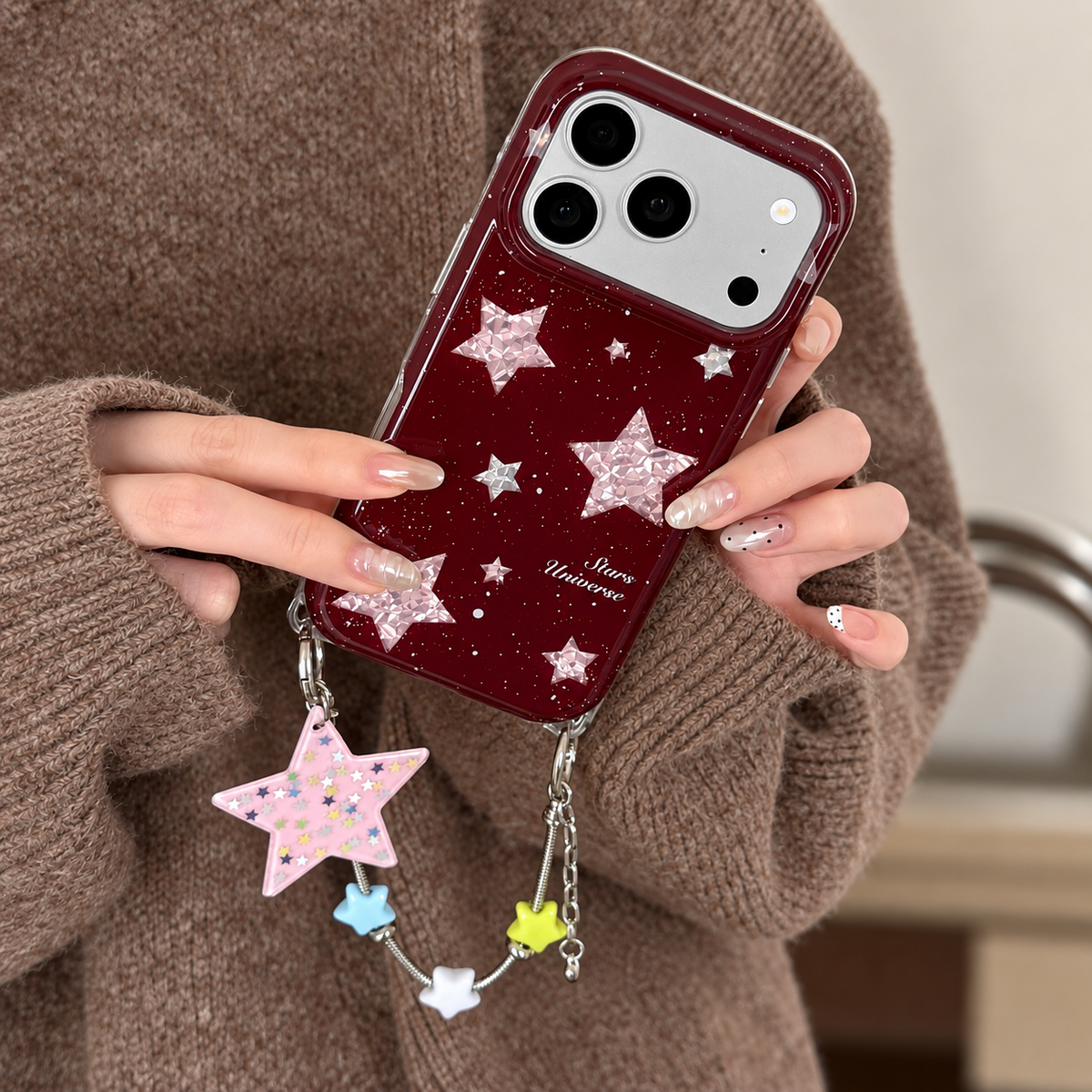Cherry Star Charm iPhone Case