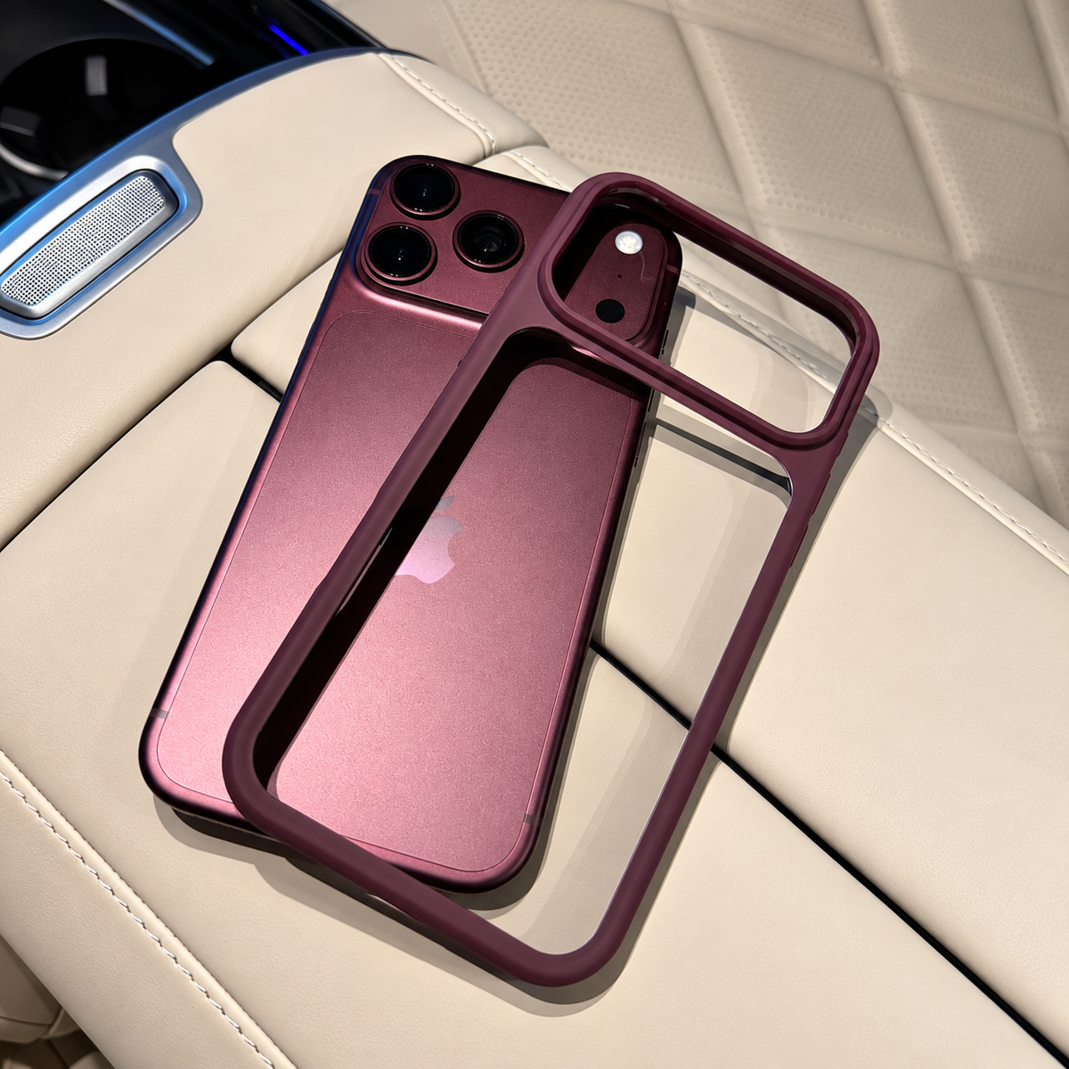 Bordeaux Clear iPhone Case