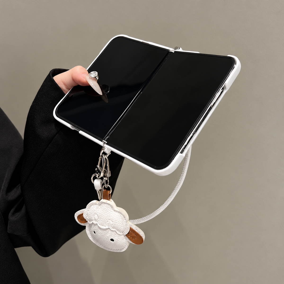 Pearl Glow Sheep Charm iPhone Case