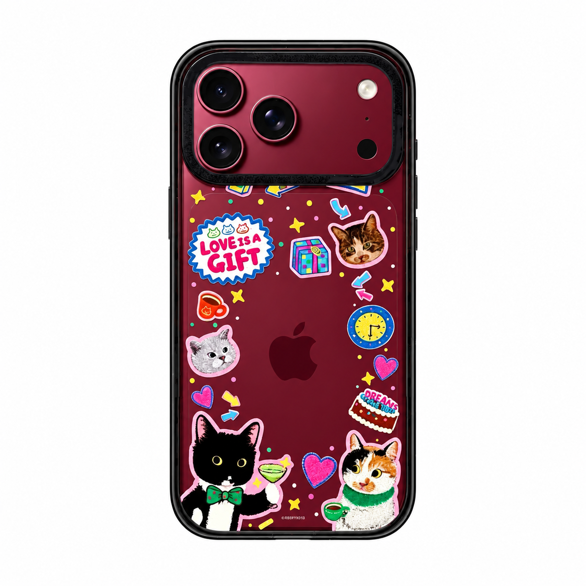 Cat Love Gift Acrylic iPhone Case