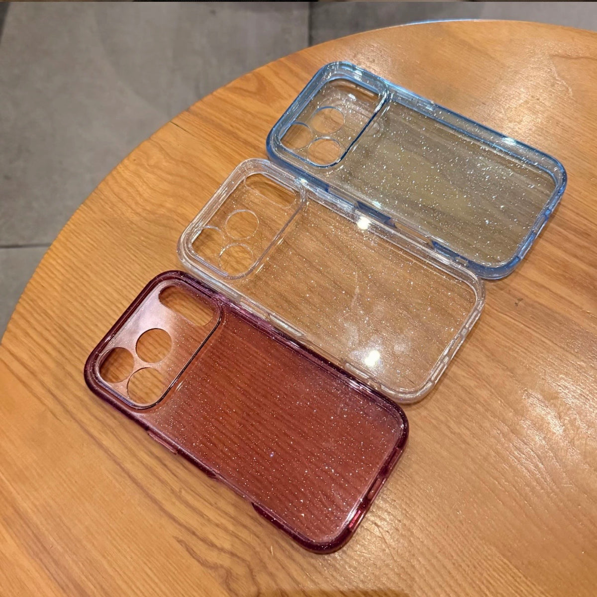 Glitter Clear iPhone Case