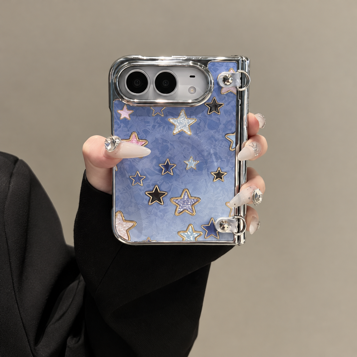 Blue Starlight Crystal Strap iPhone Case