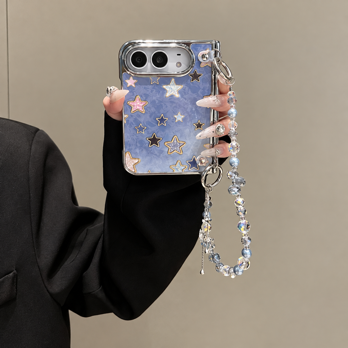 Blue Starlight Crystal Strap iPhone Case