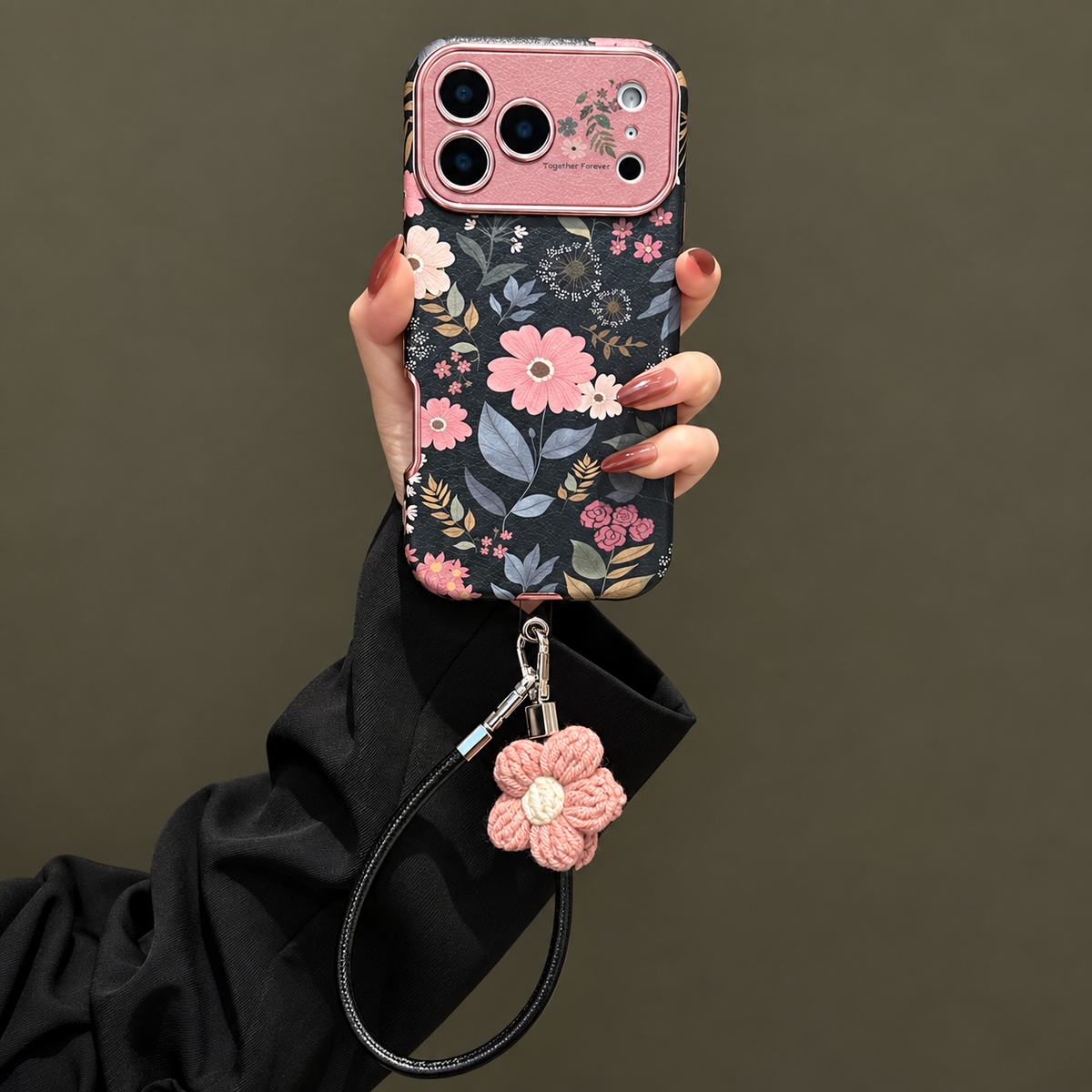 Floral Crossbody iPhone Case
