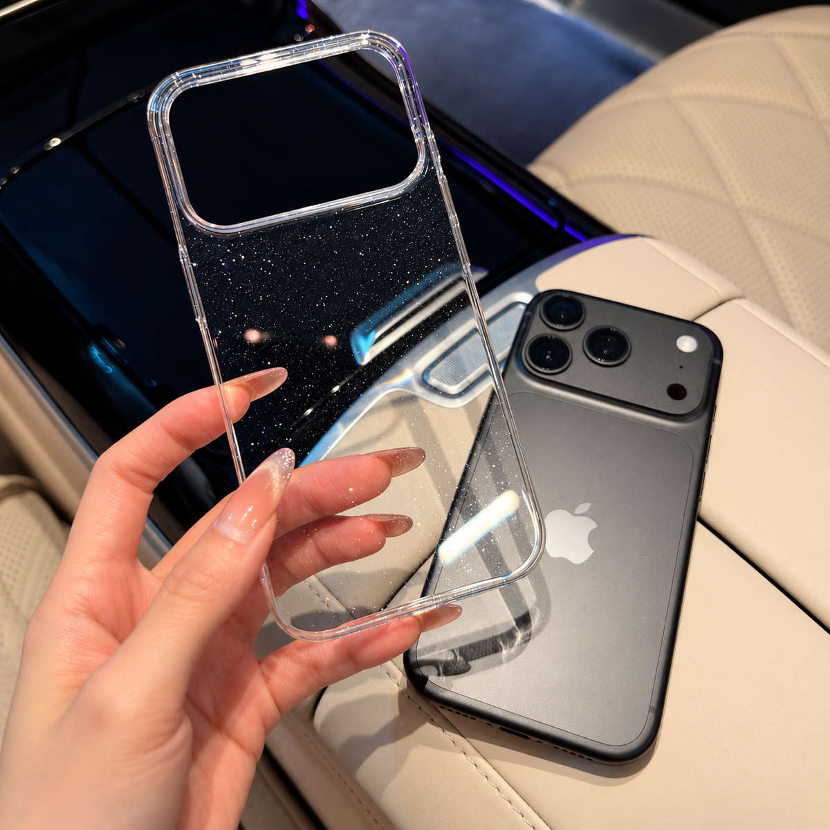 New Sparkly clear iPhone Case