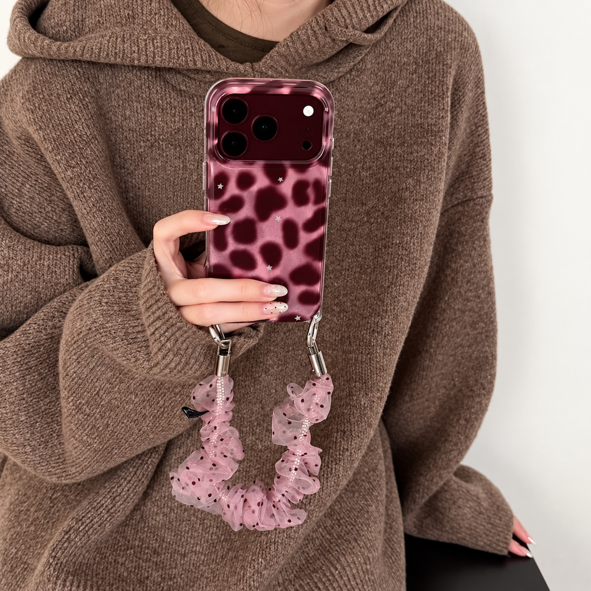 Cherry Red Leopard iPhone Case
