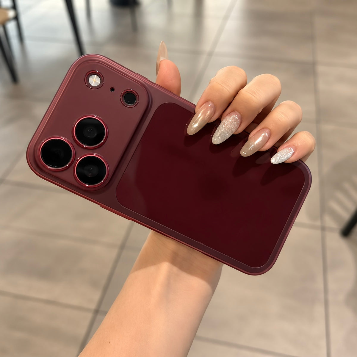 Burgundy iPhone Case