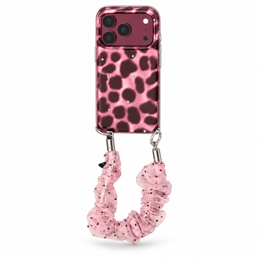 Cherry Red Leopard iPhone Case